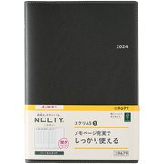 ウィークリー NOLTY(ノルティ) エクリA5-5(ダークグレー) 2024年4月始まり手帳 2024-9679