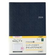 ウィークリー NOLTY(ノルティ) アクセスA5-3(ネイビー) 2024年4月始まり手帳 2024-9687