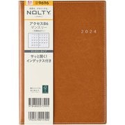 NOLTY(ノルティ) アクセスB6マンスリー 月曜始まり(キャメル) 2024年4月始まり手帳 2024-9696