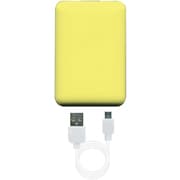 薄型・コンパクト モバイルバッテリー 5000mAh マーガリンイエロー ET-O23L501-YE