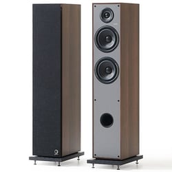 Horus 11F トールボーイスピーカー ウォールナット・ダーク・グレー ペア HR11F/WNDG