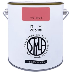 DIYペンキ マットフィニッシュ ベリーピンク 1kg