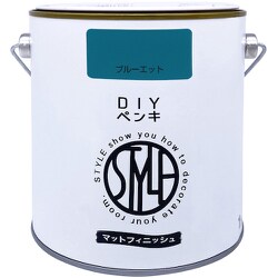 DIYペンキ マットフィニッシュ ブルーエット 1kg