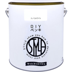 DIYペンキ マットフィニッシュ スノウホワイト 2kg