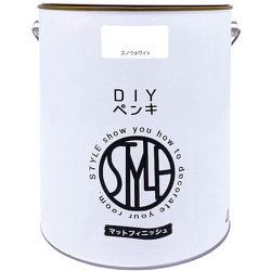 DIYペンキ マットフィニッシュ スノウホワイト 4kg