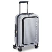 SECURITIME ZIP(セキュリタイムジップ) スーツケース フロントオープン 機内持ち込み 小型 Sサイズ 55cm SILVER(シルバー) d00217380411