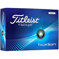 TITLEIST TOUR SOFT ホワイト [ゴルフボール 1ダース 12球入り]