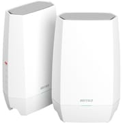 Wi-Fiルーター AirStation（エアーステーション）Wi-Fi6E（11ax）対応 2,401＋2,401＋573Mbps トライバンドルーター EasyMeshペアリング済み2台セット [WNR-5400XE6P/2S]