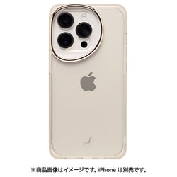 669-968819 [iPhone 14 Pro/13 Pro用 salisty クリアカラー耐衝撃ハードケース グレージュ]