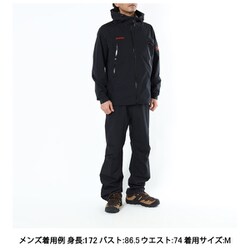24SS 【マムート/CLIMATE Rain-Suits AF men（クライメイトレインスーツ）/0052(black-black)/S寸(EU)】mtr マムート MAMMUT MAMMUT マムート アウトドア クライメイト