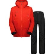 クライメイトレインスーツ アジアンフィット メン CLIMATE RainSuit AF Men 1010-26552 3777 mammut red-black XSサイズ(日本：Sサイズ) [アウトドア レインウェア上下セット メンズ]