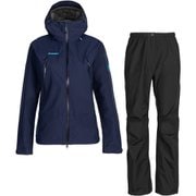 クライメイトレインスーツ アジアンフィット ウィメン CLIMATE RainSuit AF Women 1010-26562 50128 peacoat-black Lサイズ(日本：XLサイズ) [アウトドア レインウェア上下セット レディース]