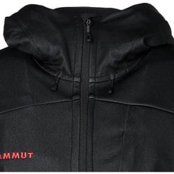 MAMMUT アルティメイト 7 ソフトシェル フーデッド ジャケットクラシック 今年の春夏も大人気の黒×赤のクラシック ロゴが復刻！マムート