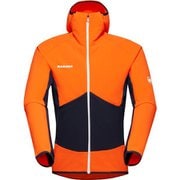 アイガー スピード ミッドレイヤー ハイブリッドフーデッドジャケット メン Eiger Speed ML Hybrid Hooded Jacket Men 1014-05011 2221 arumita-night XLサイズ(日本：XXLサイズ) [ソフトシェルジャケット メンズ]