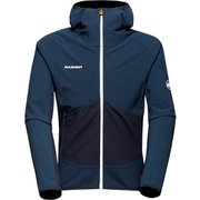 アイガー スピード ミッドレイヤー ハイブリッドフーデッドジャケット メン Eiger Speed ML Hybrid Hooded Jacket Men 1014-05011 5924 night Lサイズ(日本：XLサイズ) [ソフトシェルジャケット メンズ]