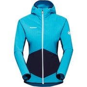 アイガー スピード ミッドレイヤー ハイブリッドフーデッドジャケット ウィメン Eiger Speed ML Hybrid Hooded Jacket Women 1014-05021 50432 sky-night XSサイズ(日本：Sサイズ) [ソフトシェルジャケット レディース]
