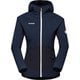 アイガー スピード ミッドレイヤー ハイブリッドフーデッドジャケット ウィメン Eiger Speed ML Hybrid Hooded Jacket Women 1014-05021 5924 night Sサイズ(日本：Mサイズ) [ソフトシェルジャケット レディース]