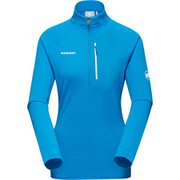エナジーライト ML ハーフジッププル AF ウィメン Aenergy Light ML Half Zip Pull AF Women 1014-05510 50589 glacier blue Lサイズ(日本：XLサイズ) [アウトドア カットソー レディース]