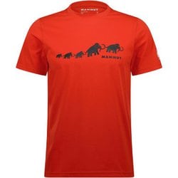 QD ロゴ プリント Tシャツ アジアンフィット メンズ カットソー mammut red PRT3（3779） XLサイズ（日本：XXLサイズ） 1017-02012