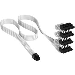 CORSAIRプレミアム個別スリーブ 電源ケーブル PROキット ホワイト Premium Individually Sleeved Type-5 PSU Cables Pro Kit, White