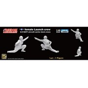FRE148007 米海軍 空母甲板クルー Vol.2 女性カタパルトオフィサー [1/48スケール プラモデル]