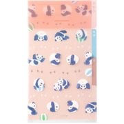 3ポケットクリアホルダー A5スリム フラップ付 パンダ柄 35564006