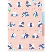 3ポケットクリアホルダー A5 パンダ柄A 35569006