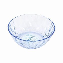 食器 そうめん めん鉢 外径18.5×高さ6.5cm 1.0L プラスチック製 日本製 ブルー 涼味家 HC-227 HC-0227