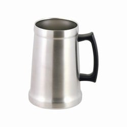 HC-0315 [真空断熱 ジョッキ ジャーマンビア 1000ml 保温 保冷 結露防止 ステンレス製 カップ コップ サテン ビンテージバー HC-315]