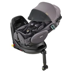 ジュニアシート（ ISOFIX固定 ）R129適合 フラディアグロウ ISOFIX セーフティープラスプレミアムAB ブリリアントグレー/GR
