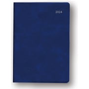 限定 2024年4月始まり 手帳 アポイント 大きな文字 A6 月間（月曜始まり） ネイビー E8849