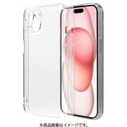 7814I361TPLCL [iPhone 15用 ケース ソフトケース TPU 超高透明 極限保護 精密設計 耐衝撃吸収 クリア 透明 1.2mm ストラップホール]