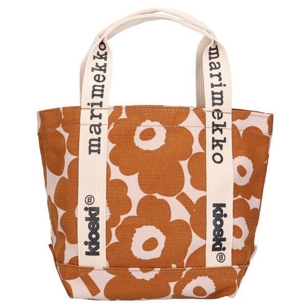 マリメッコ Marimekko092459 878 BROWN/LIGHT GREY [トートバッグ]Ω