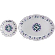 MOOMIN (ムーミン) 皿 2点セット 餃子皿&醤油皿 食器セット 中華シリーズ /食洗機対応/電子レンジ対応/ スナフキン MM5703-324P