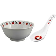 MOOMIN (ムーミン) 食器セット ミニ丼&レンゲ 2点セット ラーメン 丼 麺鉢 直径15cm 中華シリーズ /食洗機対応/電子レンジ対応/ リトルミイ MM5702-312S