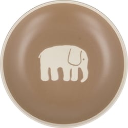 フィンレイソン Finlayson エレファンティ パスタ皿 カレー皿 プレート 皿 約直径21cm×深さ4cm モカ ブラウン FIN141-355