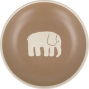 フィンレイソン Finlayson エレファンティ パスタ皿 カレー皿 プレート 皿 約直径21cm×深さ4cm モカ ブラウン FIN141-355