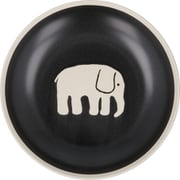 フィンレイソン Finlayson エレファンティ パスタ皿 カレー皿 プレート 皿 約直径21cm×深さ4cm ブラック FIN143-355