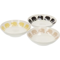フィンレイソン Finlayson エレファンティ サラダボウル スープ皿 ボウル トリオ 3個 食器セット 約直径17cm×深さ5cm FIN140-76