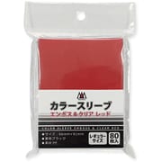 THA-TS003 [カラースリーブ エンボス＆クリア レギュラーサイズ 80枚入 レッド]