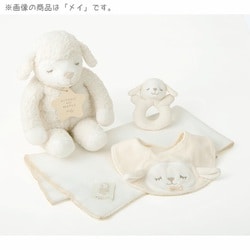 ひつじのメイプル ベビー ギフトボックス4点セット ラトル スタイ ぬいぐるみ ワッフルケット 出産祝い ベビーメイプル ひつじのメイプル ベビー ギフトボックス4点セット ラトル