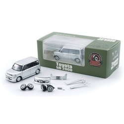 64B0380 1/64 トヨタ 2000 bB シルバー LHD [ダイキャストミニカー]