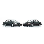 64B0405 1/64 ホンダ シビック EF2 1991 ブラック LHD [ダイキャストミニカー]