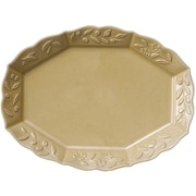 オリーヴ(Olive) オーバル プレート カレー パスタ 皿 約26×20cm /食洗機対応/電子レンジ対応/ 黄 イエロー/瀬戸焼/日本製 111135