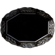 オリーヴ(Olive) オーバル プレート カレー パスタ 皿 約26×20cm /食洗機対応/電子レンジ対応/ 黒 ブラック/瀬戸焼/日本製 111136
