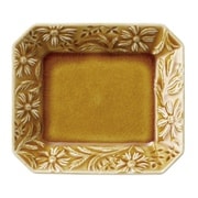 マーガリート 皿 プレート 約16×14cm /食洗機対応/電子レンジ対応/ 飴 ブラウン/瀬戸焼/日本製 111151