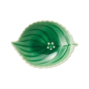 ハナイカダ 皿 小皿 プレート 約9×7cm /食洗機対応/電子レンジ対応/ 緑 グリーン/瀬戸焼/日本製 111157