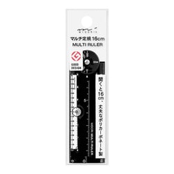 マルチ定規[16cm] 黒A 折りたたみ定規 42296006