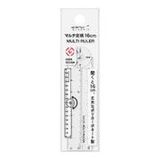 マルチ定規[16cm] 透明A 折りたたみ定規 42297006