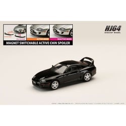 HJ642042BK 1/64 トヨタ スープラ RZ JZA80 アクティブスポイラーパーツ付き ブラック [ダイキャストミニカー]